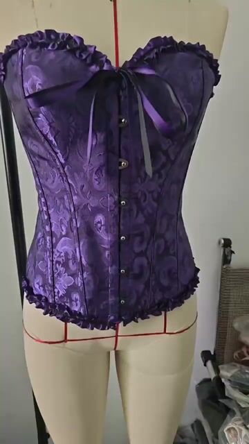 Video de Espartilho Corpete Corset Cinta Modela Cintura Afina Floral