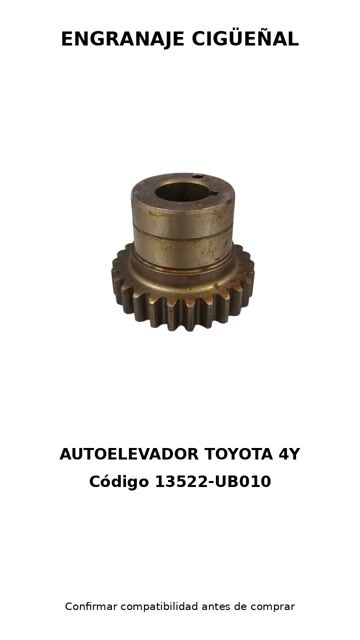 Video de ENGRANAJE CIGUEÑAL ARRASTRE CADENA DE BOMBA HIDRAULICA MOTOR 4Y TOYOTA