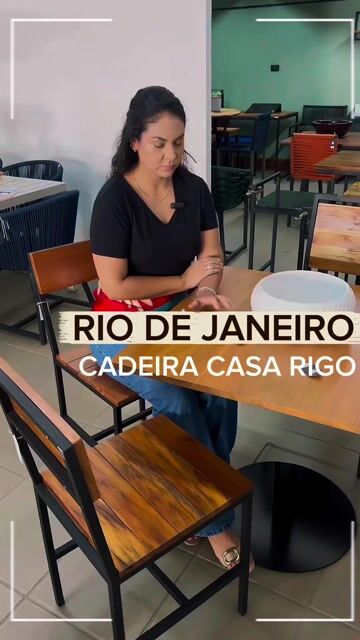 Video de Cadeira Rio de Janeiro em Aço e Madeira Maciça Muiracatiara | Casa Rigo