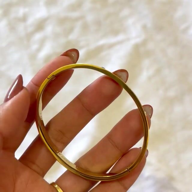 Video de Bracelete inspiração | aço dourado