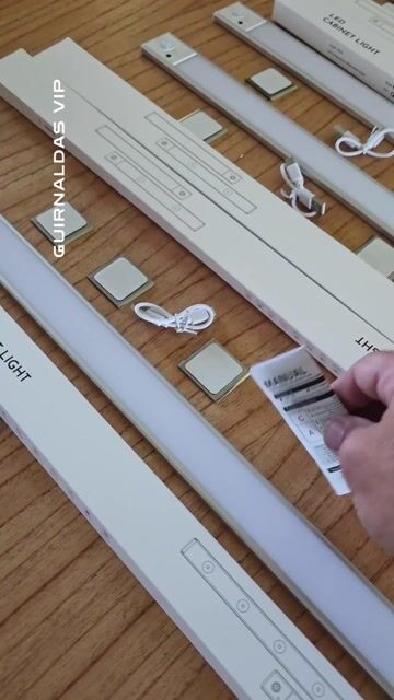 Video de Pack X5 Barras Liston Luces Led Alacena 80/50/30 Cm Usb Movimiento