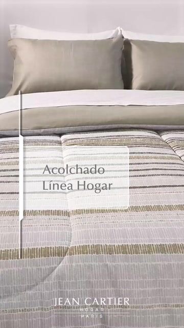 Video de Acolchado Estampado de Microfibra Linea Hogar 2 1/2 Plazas - Jean Cartier -