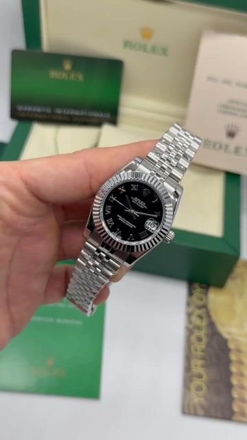 Video de Rolex Datejust - 40mm - Mostrador preto