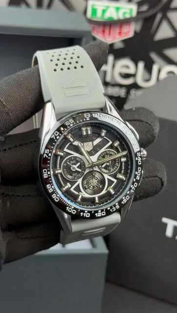 Video de TAG Heuer Carrera 44mm - AÇO/MOSTRADOR SKELETON - SILICONE