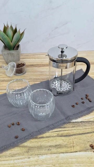 Video de Cafetera Vidrio Acero Inox 600ml Francesa Embolo Hudson