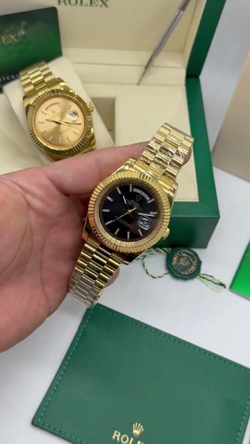 Video de Rolex Day-Date President 40mm - Mostrador preto