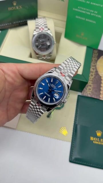 Video de Rolex Datejust - 40mm - Mostrador azul