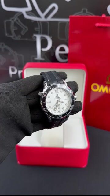 Video de Omega Seamaster 40mm - AÇO/MOSTRADOR BRANCO - SILICONE