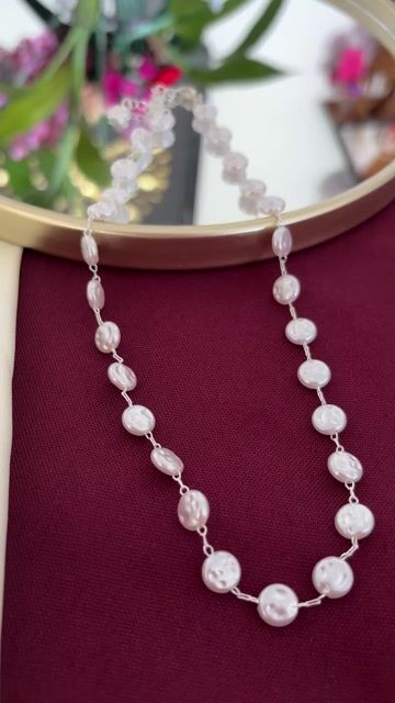 Vídeo de Choker Pérolas Orgânico Prata