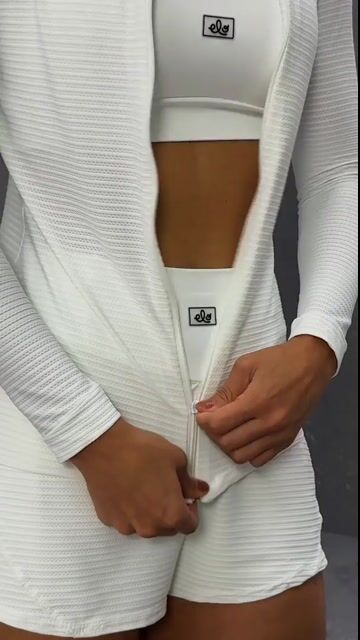 Vídeo de Bomber Thay Textura Branco