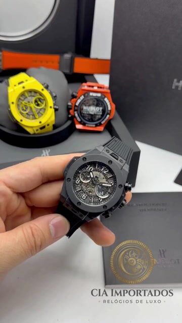 Vídeo de Big Bang Relógio Premium Preto Rose Masculino | CIA IMPORTADOS