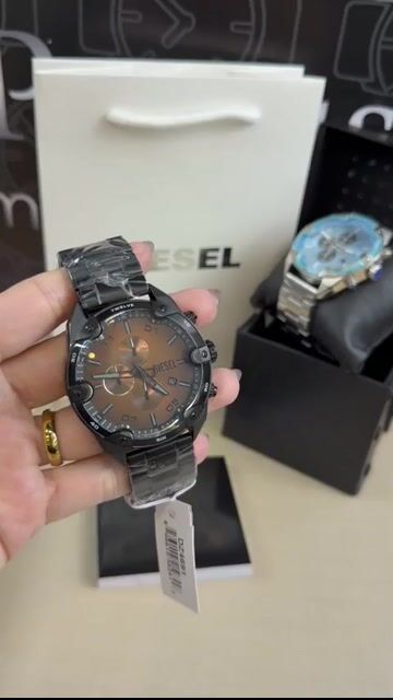Video de Diesel 5 Bar Chronograph 48mm - AÇO PRETO/MOSTRADOR MARROM
