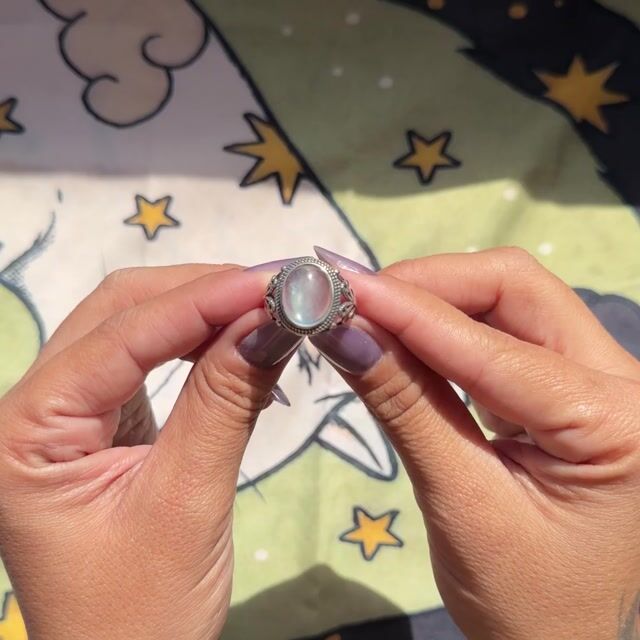Video de Anel Angelica · Prata 925 · Aquamarine Natural · Estilo Boho