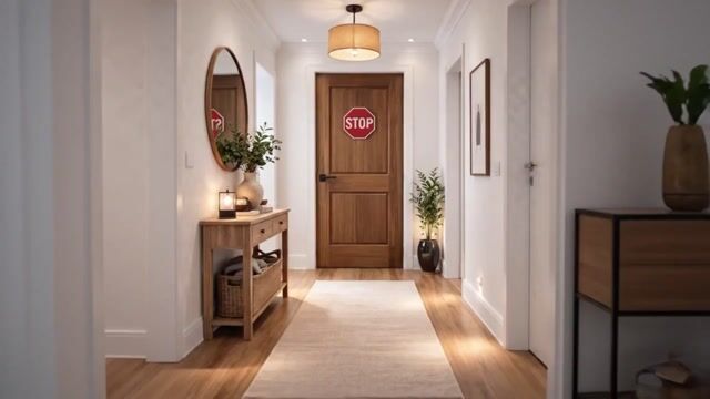 Vídeo de Adesivo Decorativo Autocolante Placa Stop Vermelha em Vinil Impermeável