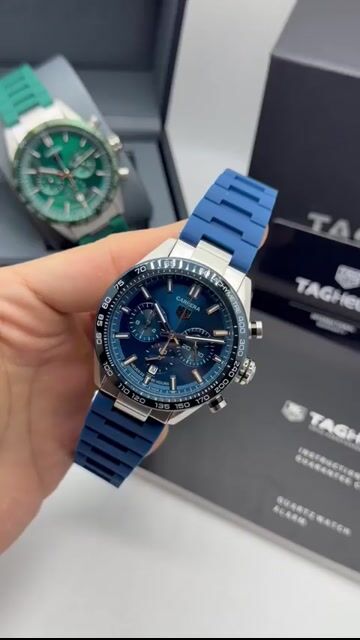 Video de TAG Heuer Carrera 44mm - AÇO/MOSTRADOR AZUL - SILICONE