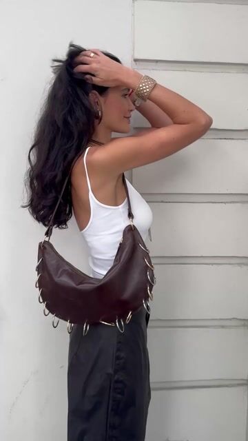 Video de Shoulder Bag Bag Couro Legítimo Orbit Café