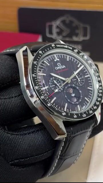 Video de Omega Speedmaster 40mm - AÇO/MOSTRADOR PRETO - COURO