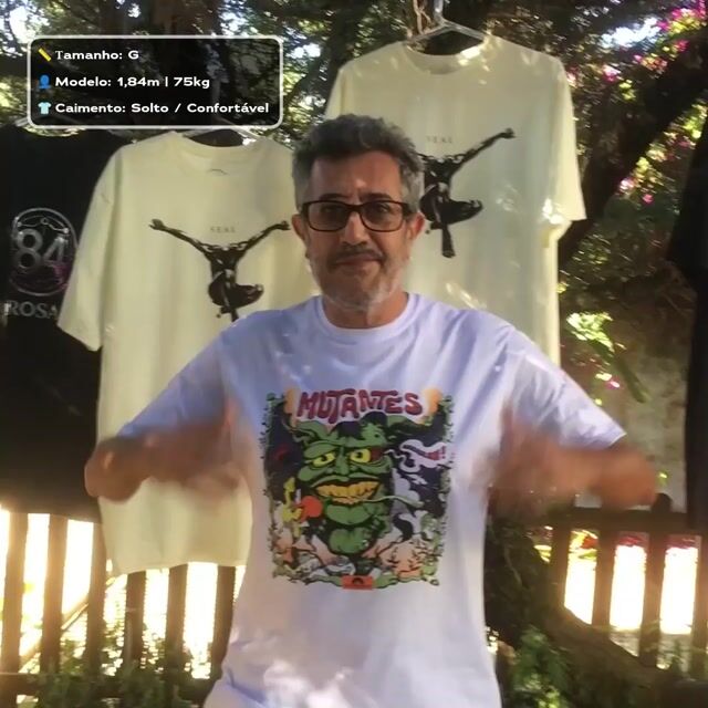 Vídeo de Camiseta Mutantes Jardim Elétrico - Rock Psicodélico Nacional