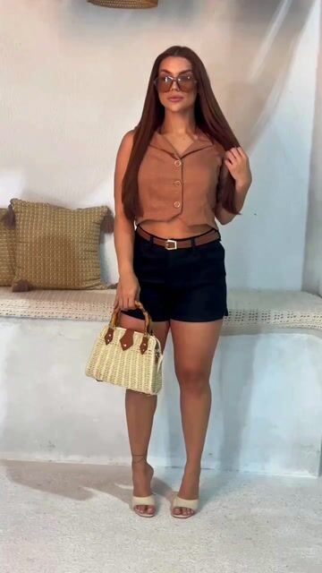 Vídeo de Colete Amanda Duna Linho