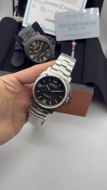 Video de Panerai Luminor Marina 44mm - AÇO/MOSTRADOR PRETO