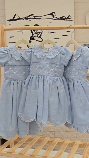 Video de Vestido Casinha de Abelha Bordado Festonê