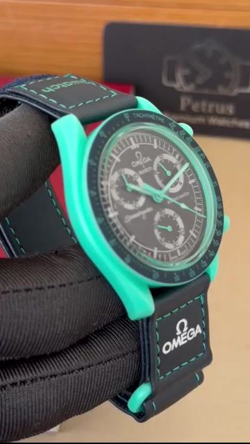 Video de Omega Speedmaster 40mm - RESINA/MOSTRADOR PRETO - NYLON
