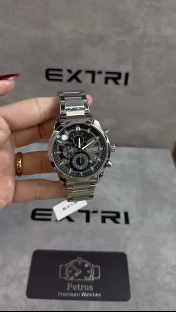 Video de EXTRI X6105 45mm - Aço/Mostrador Preto