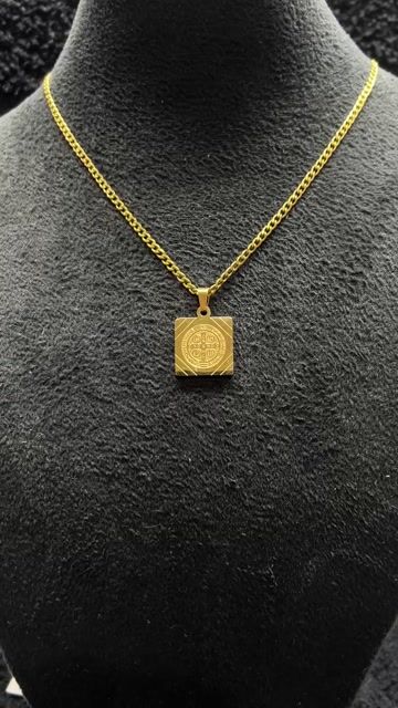 Video de Set San Benito Cuadrado - Bañado en Oro 18K