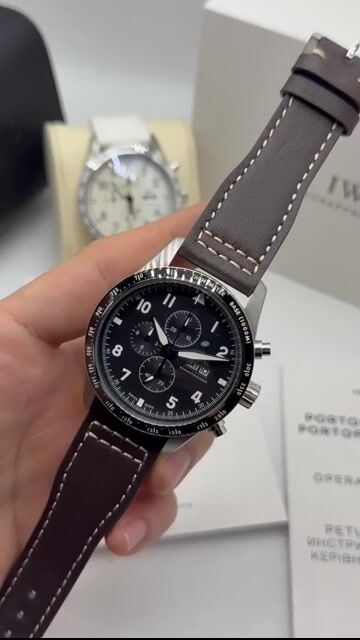 Video de IWC Pilot Chronograph 42mm - AÇO/MOSTRADOR MARROM - COURO