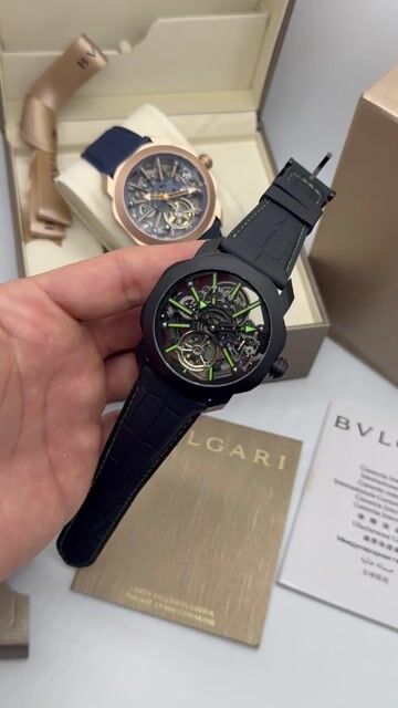 Video de Bvlgari Octo Roma Skeleton 44mm - AÇO PRETO/MOSTRADOR SKELETON - SILICONE