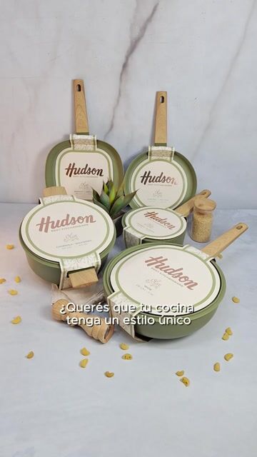 Video de Set X5 Piezas Juego De Ollas Cacerola Sarten Olive Hudson