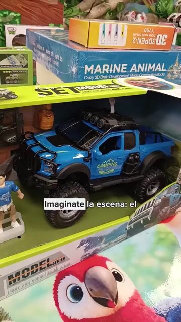 Video de Camioneta 4x4 Set Camping Con Moto Luz Y Sonido