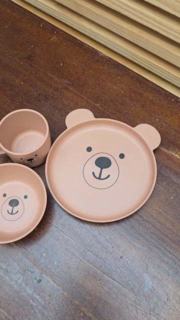 Video de Set plato y bowl diseño infantil - Oso / Koala