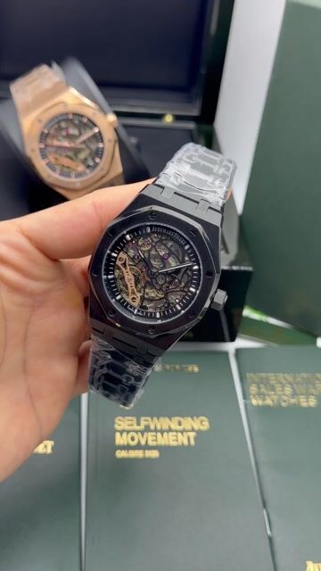 Video de Audemars Piguet Royal Oak Double 42mm - AÇO PRETO/MOSTRADOR SKELETON PRETO