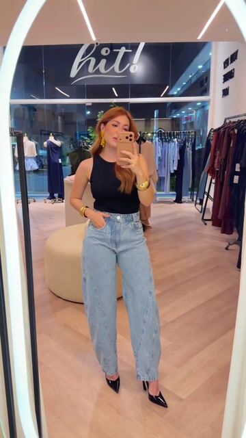 Video de Calça Jeans Barrel