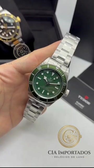 Vídeo de Black Bay Relógio Premium Verde Masculino | CIA IMPORTADOS