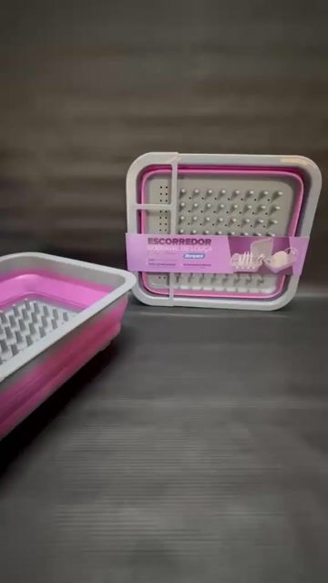 Vídeo de Escorredor Dobrável De Silicone Para Louça-talheres E Pratos