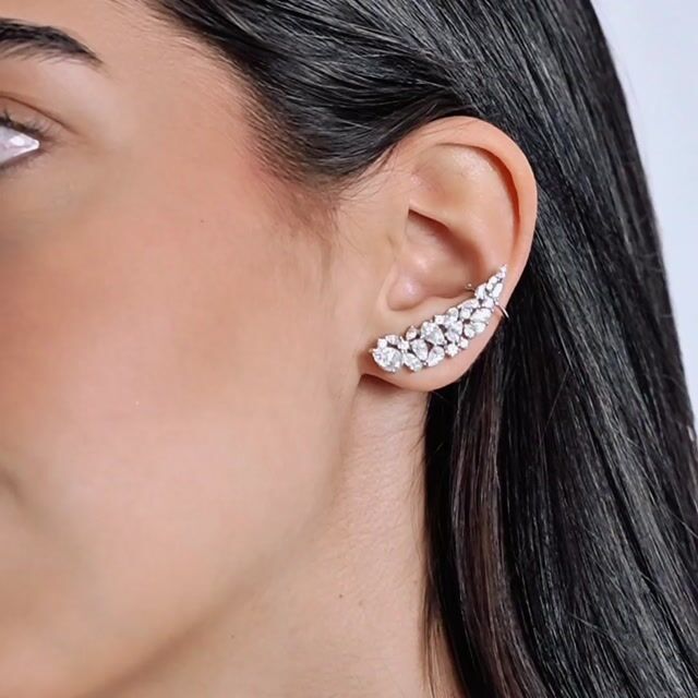 Vídeo de Earcuff Gotas Decrescentes 5x7mm