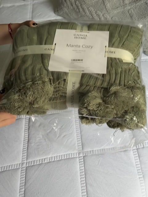 Video de Manta Cozy Verde GH-0134VC