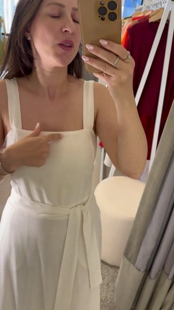 Vídeo de Vestido longo natural branco