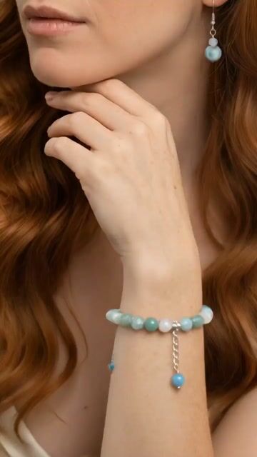 Video de LARIMAR conjunto aros y pulsera