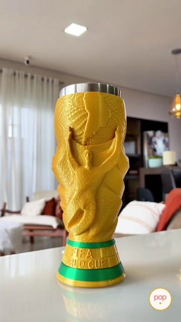 Vídeo de Porta Copo Stanley Taça Copa do Mundo com Porta Petisco
