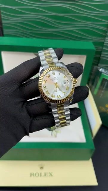 Video de Datejust 40mm - AÇ0 COM DOURADO/MOSTRADOR BRANCO