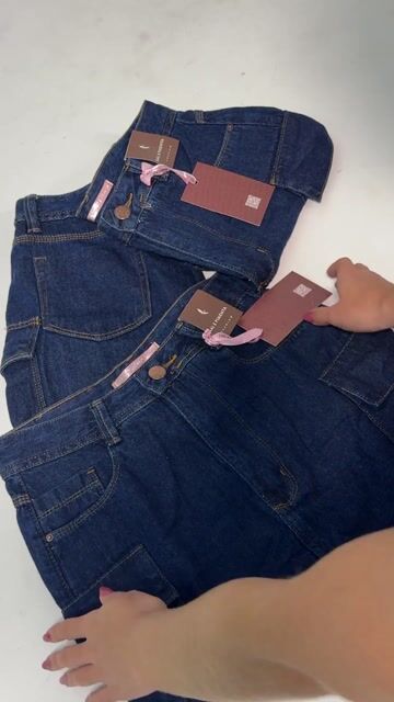Video de Saia Jeans Premium Sal e Pimenta