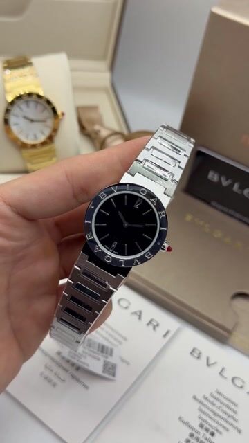 Video de Bvlgari Automatic Silver 33mm - AÇO/MOSTRADOR PRETO