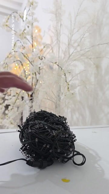 Video de Guirnalda x 50 mts luces led cable transparente 220v interc Exterior
