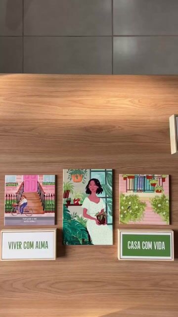 Video de Conjunto 6 Azulejos Decorativos | Coleção Poesia na Janela, Mulher com Plantas e Frases | ITsLEJO
