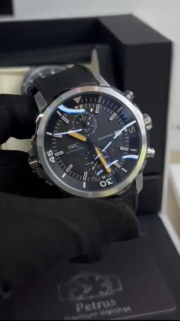 Video de IWC Chronograph 43mm - AÇO/MOSTRADOR PRETO - SILICONE