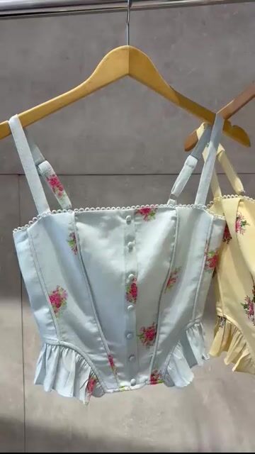 Video de Corset Floral em viscolinho | Salgunamu LANÇAMENTO envio 4 dias