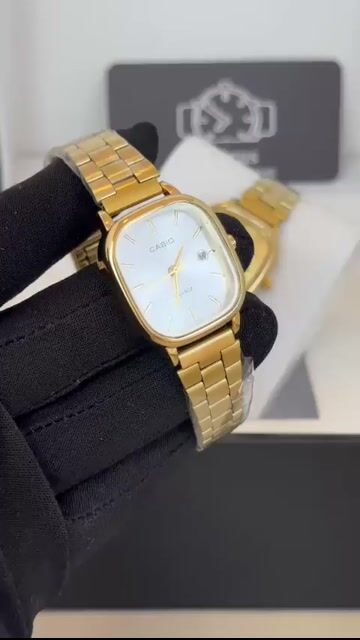Video de Casio 28mm - AÇO DOURADO/MOSTRADOR BRANCO